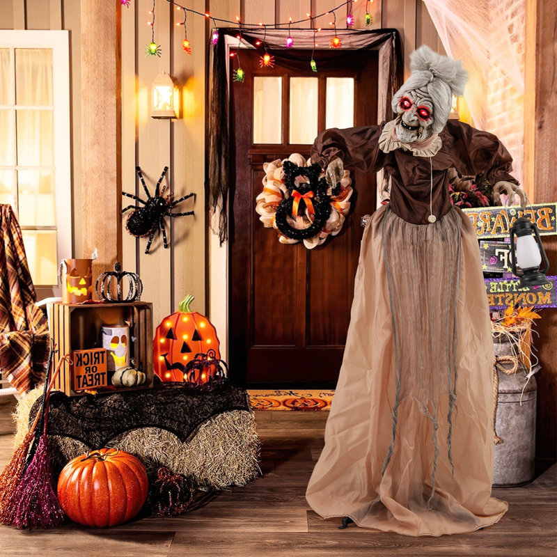 The Holiday Aisle® Halloween Animatronic Talking Zombie Maid In